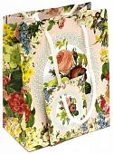 Пакет бумажный "Весенний сад" 11*13,7*6,2 см