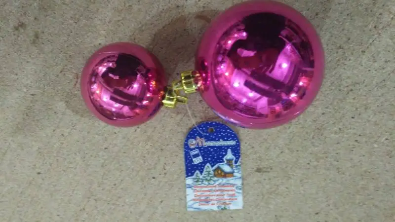 Новогоднее украшение Moranduzzo (Италия) из 3-х пластиковых шаров. (RS500044100)