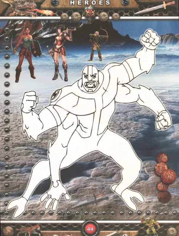 Heroes. Большие приключения: MEGA раскраска-конструктор