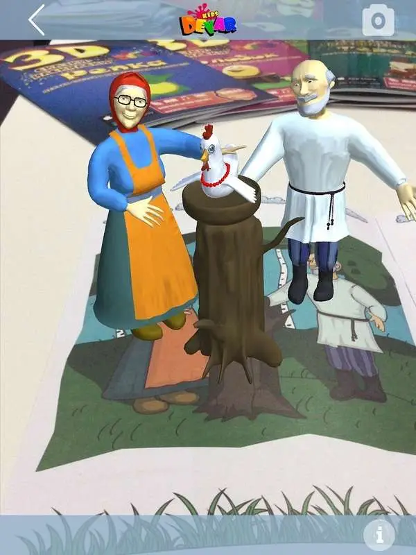 Сказка-раскраска "Курочка Ряба", А4, мягкая обложка