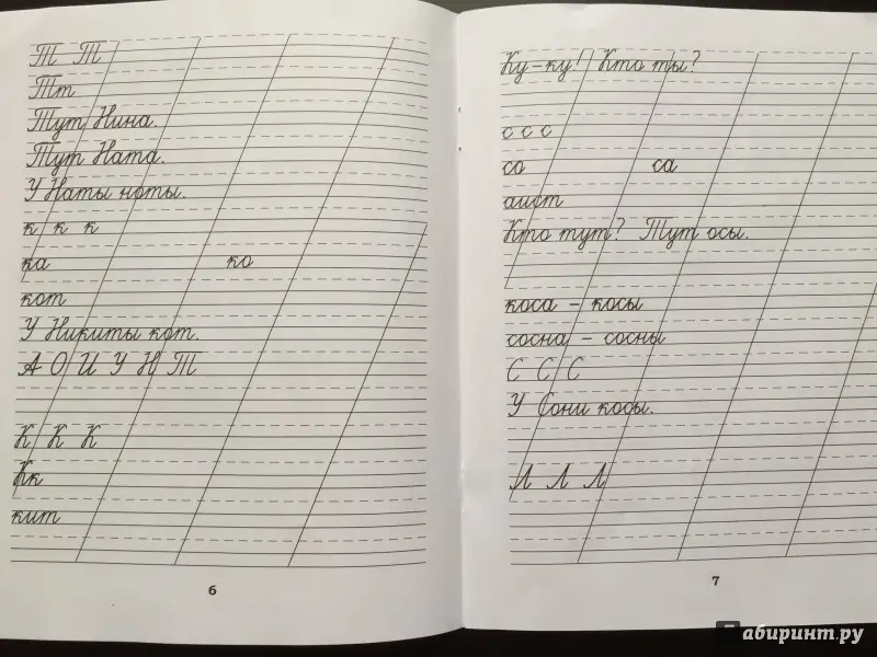 Классические прописи по русскому языку. Пропись №1