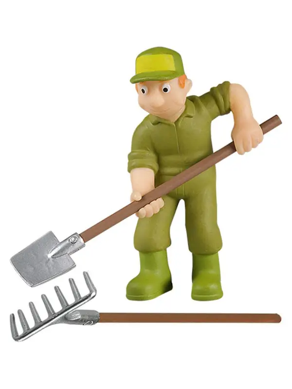 W0292 Комплект ферма Журнал 8 (Рабочий с инструментами, Конь, петух, овечка)