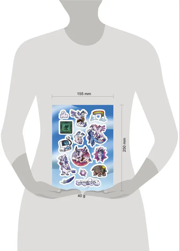 Фёдор Нечитайло. Лист Стикеров "Назад Нельзя. Воздушные Драконы"