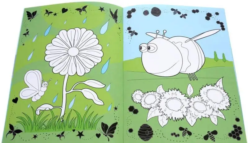 Живая Раскраска "Сиреневый остров" А4,мягкая обложка