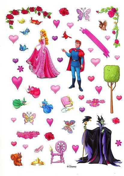 Книжка-перевёртыш с переводными картинками КПК1410 Принцессы Disney. Спящая красавица. Золушка