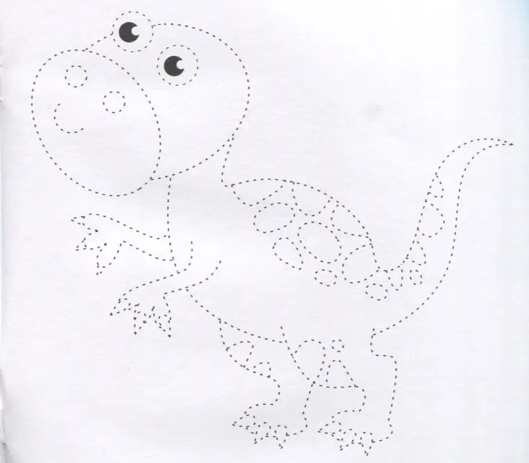 Динозавры. Обведи и раскрась. Книжка-раскраска