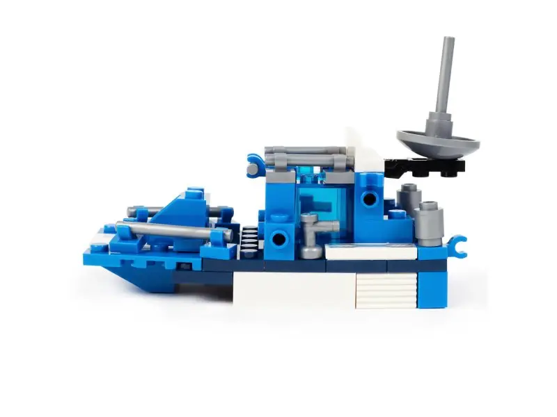 Вайс Блок. Конструктор патрульный катер 8-в-1. TM Wise Block