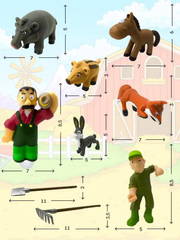 W0701 Животные на ферме мегапак №2