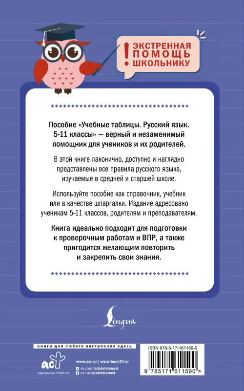 Уценка.Алексеев Филипп Сергеевич: Учебные таблицы. Русский язык. 5-11 классы