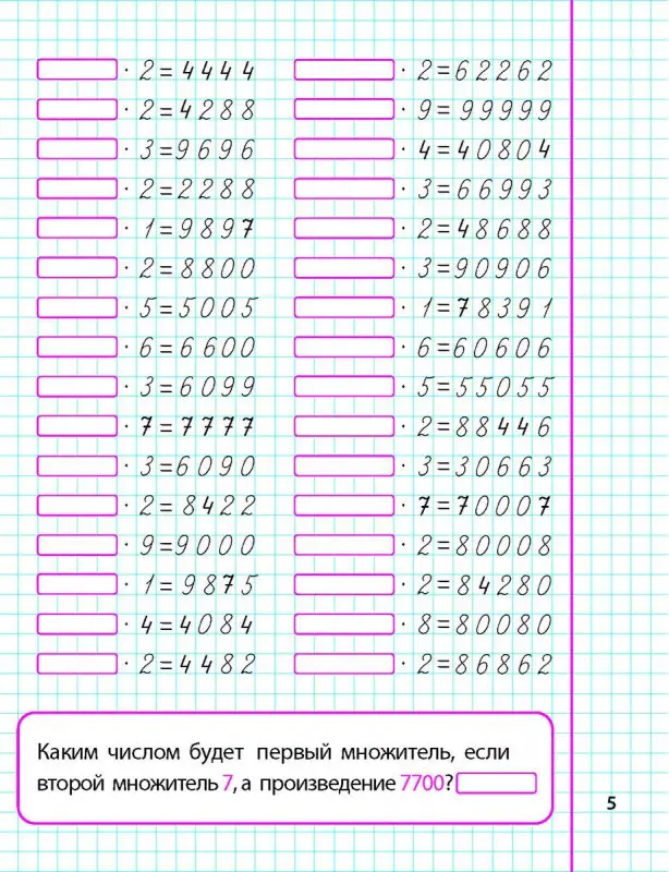Математика. 4 класс. Умножение и деление многозначных чисел