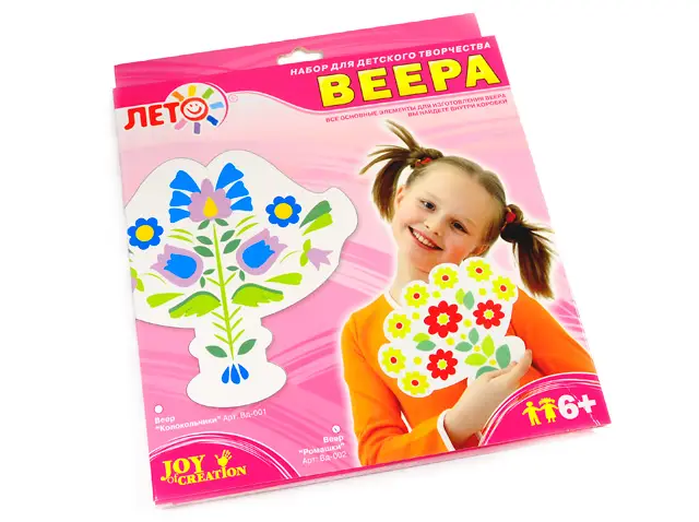 Уценка. Набор для изготовления вееров. Колокольчики