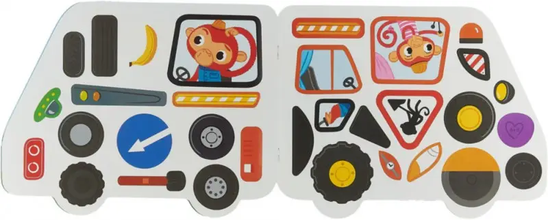 Уценка. На стройке. Книжка с наклейками