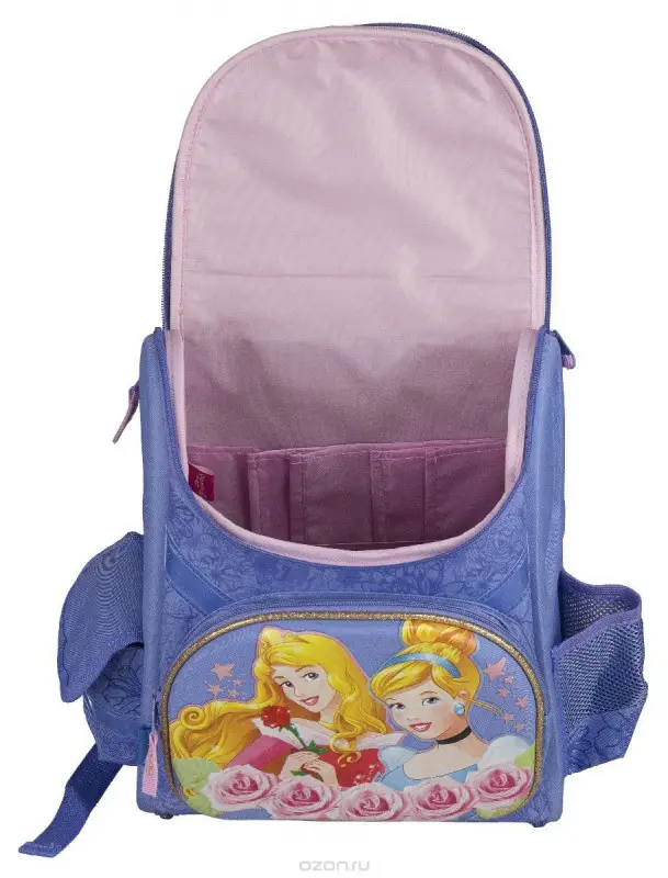 Ранец школьный Kinderline "Princess", цвет: сиреневый