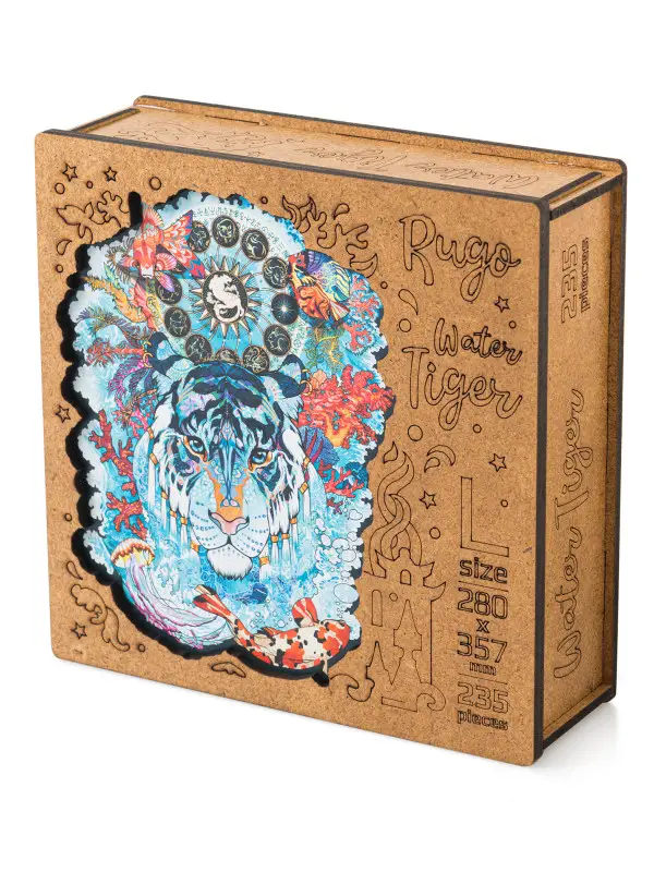 Деревянный Пазл Водяной Тигр L (235 дет.)