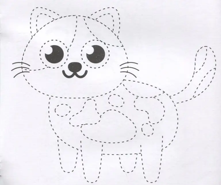 Котики. Обведи и раскрась. Книжка-раскраска