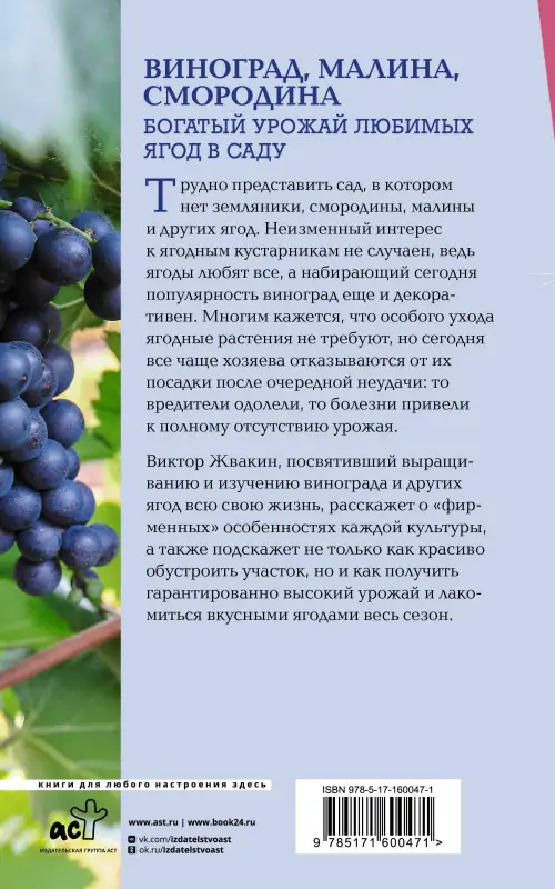 Жвакин Виктор Владимирович: Виноград, малина, смородина. Богатый урожай любимых ягод в саду
