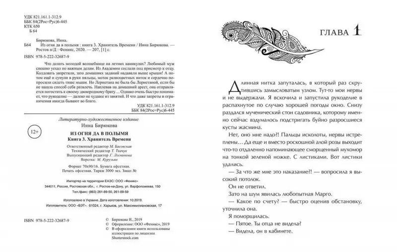 Уценка. Инна Бирюкова: Из огня да в полымя. Книга 3. Хранитель Времени
