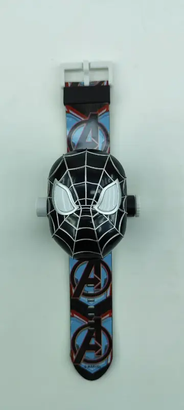 Часы-проектор наручные. Человек-паук (черные)