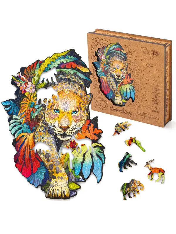 Деревянный Пазл Ягуар S (131 дет.)