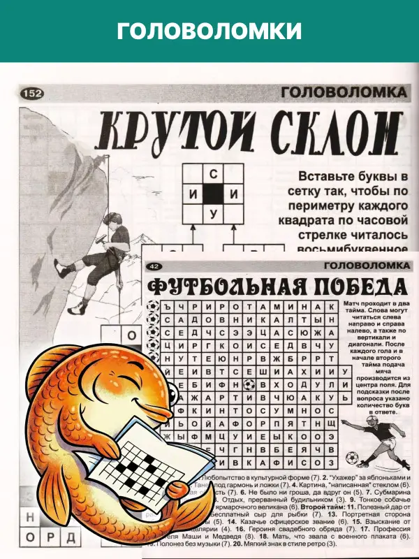 w0833 Набор из 2х журналов сканворды ассорти А4