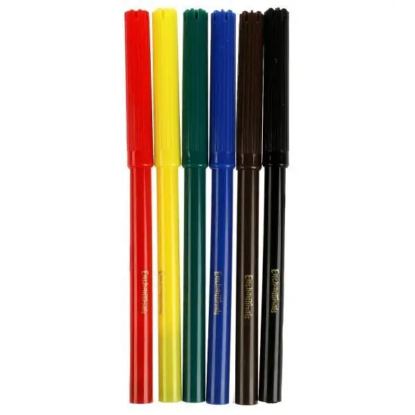 Фломастеры Энчантималс, 6 цветов, круглые