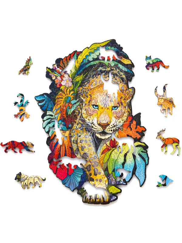 Деревянный Пазл Ягуар S (131 дет.)