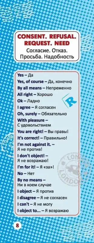 Умный веер. Учимся говорить по-английски. Фразы и диалоги для повседневной жизни с переводом на русский язык.