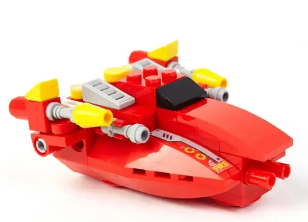 Вайс Блок. Конструктор скоростная пожарная лодка 8-в-1. TM Wise Block