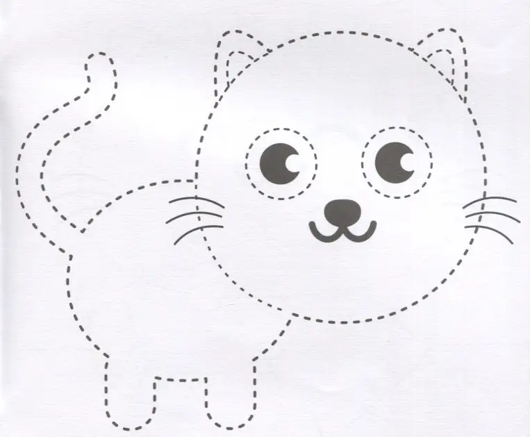 Котики. Обведи и раскрась. Книжка-раскраска