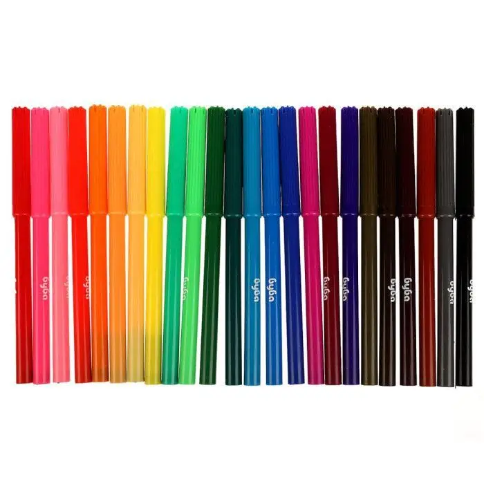 Фломастеры Буба, 24 цвета, круглые (66476 цветная упаковка)