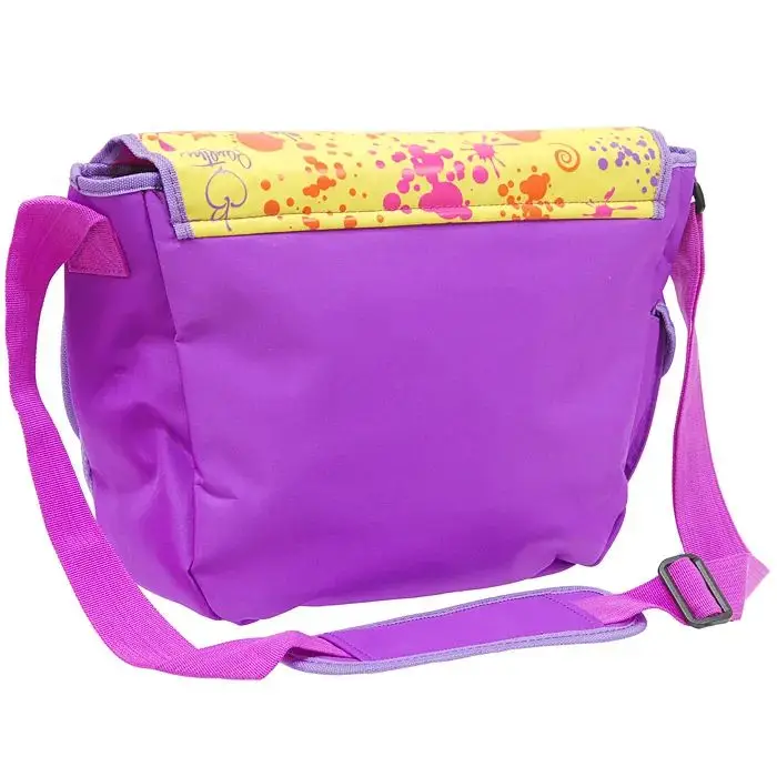 Сумка "Ранетки", цвет: сиреневый, желтый 25х34х10 см