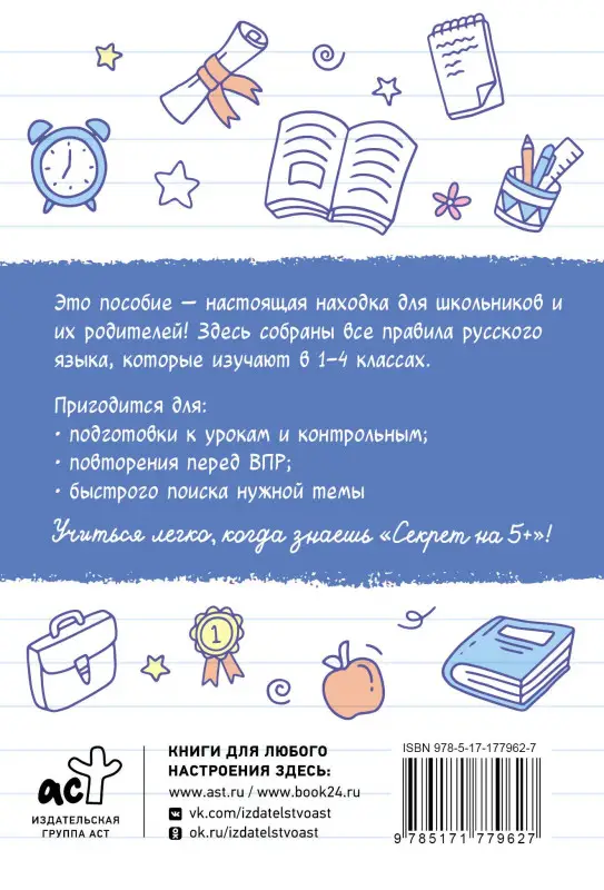 Шпаргалки по русскому языку. Начальная школа