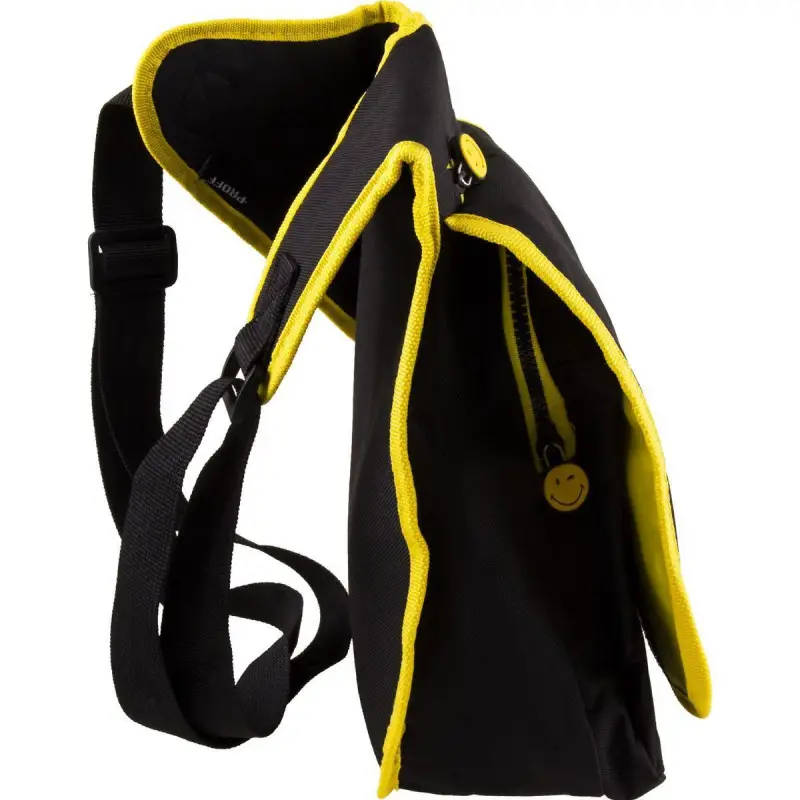 Сумка наплечная подростковая Proff. Smiley 35*30*12 см, с 1-м отделением, 2-мя карманами, клапаном н