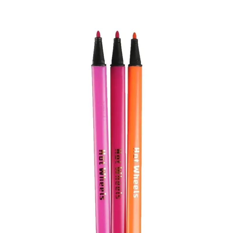 Фломастеры Хот Вилс, 24 цвета, трёхгранные