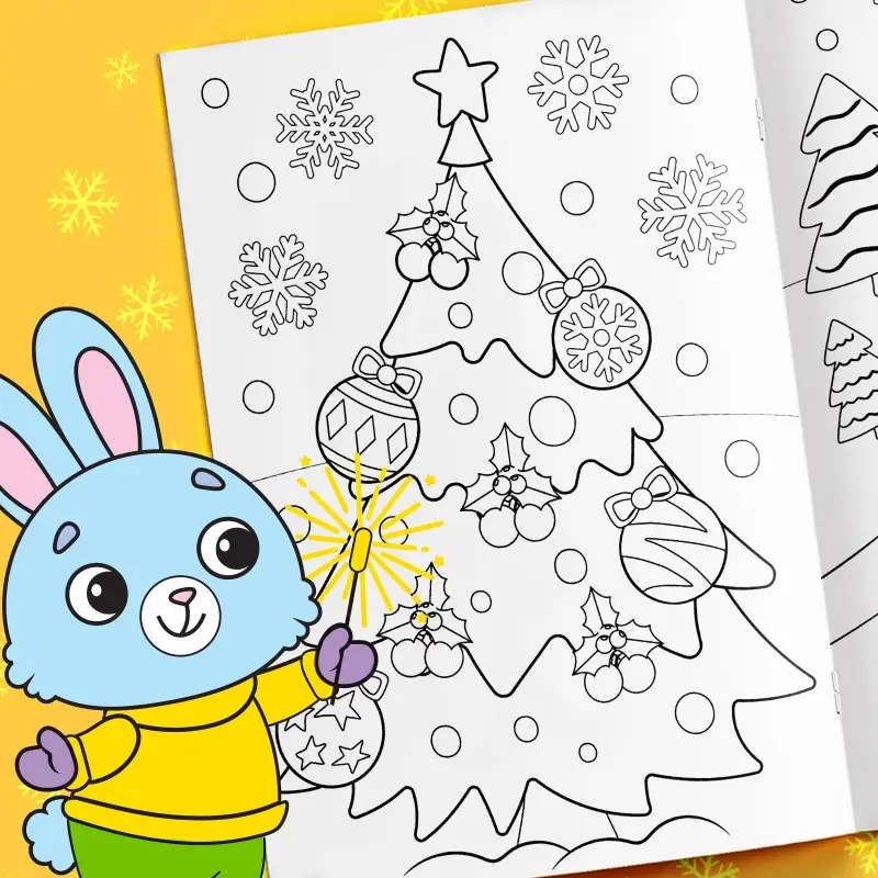 Раскраска новогодняя"Дракончик"