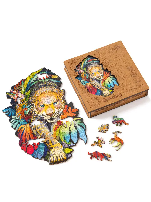 Деревянный Пазл Ягуар S (131 дет.)