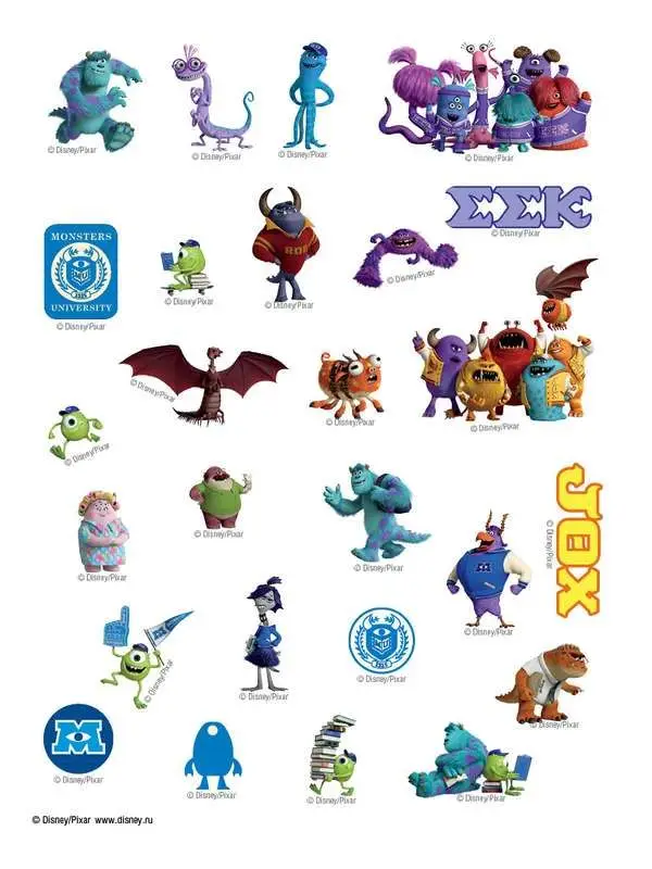Disney. Университет монстров. 100 наклеек