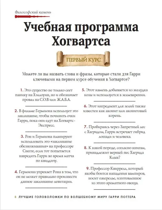 Уценка. Лучшие головоломки по волшебному миру Гарри Поттера