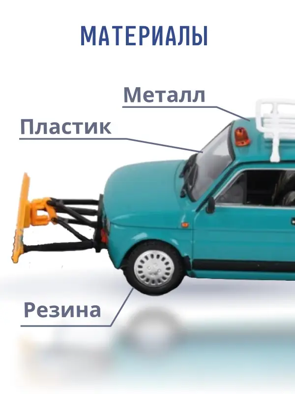 Hachette. Ашет Коллекция. Масштабная модель 1:43 POLSKI FIAT 126P "PLUG SNIEZNY"