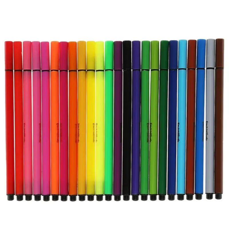 Фломастеры Энчантималс, 24 цвета, трёхгранные