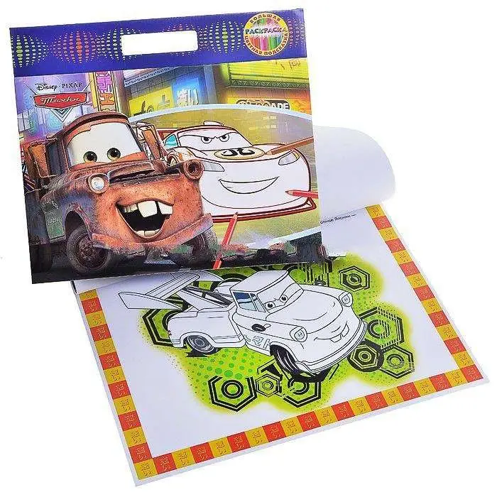 Тачки. Большая раскраска - цветная подсказка