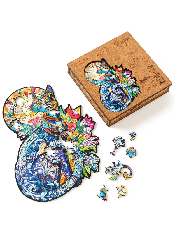 Деревянный Пазл Египетская Кошка S (50 дет.)