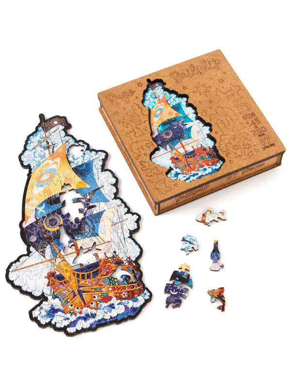 Деревянный Пазл Корабль L (165 дет.)