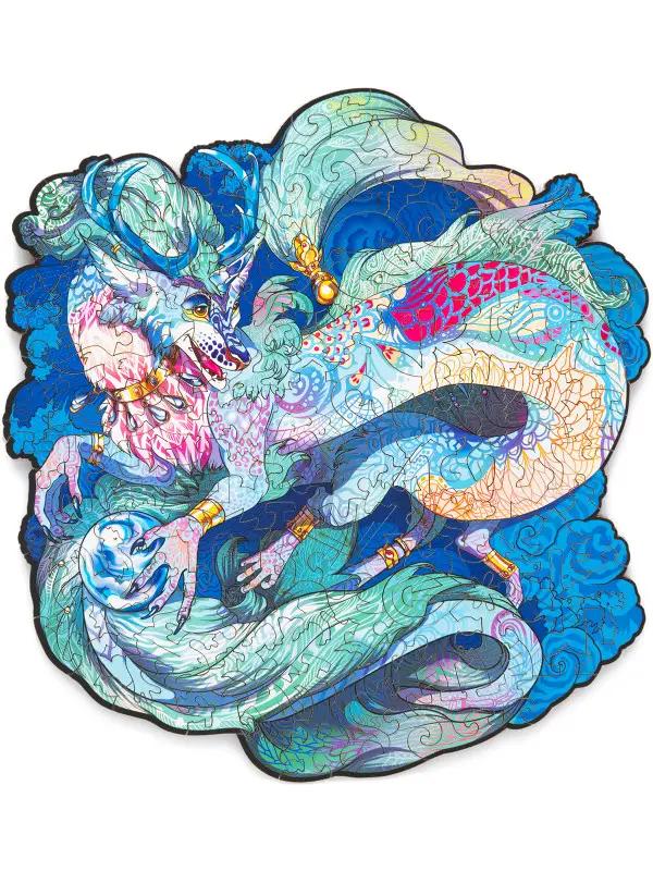 Деревянный Пазл Восточный Дракон S (50 дет.)