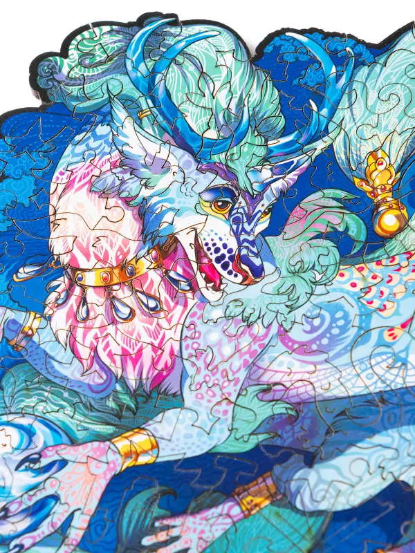 Деревянный Пазл Восточный Дракон S (50 дет.)