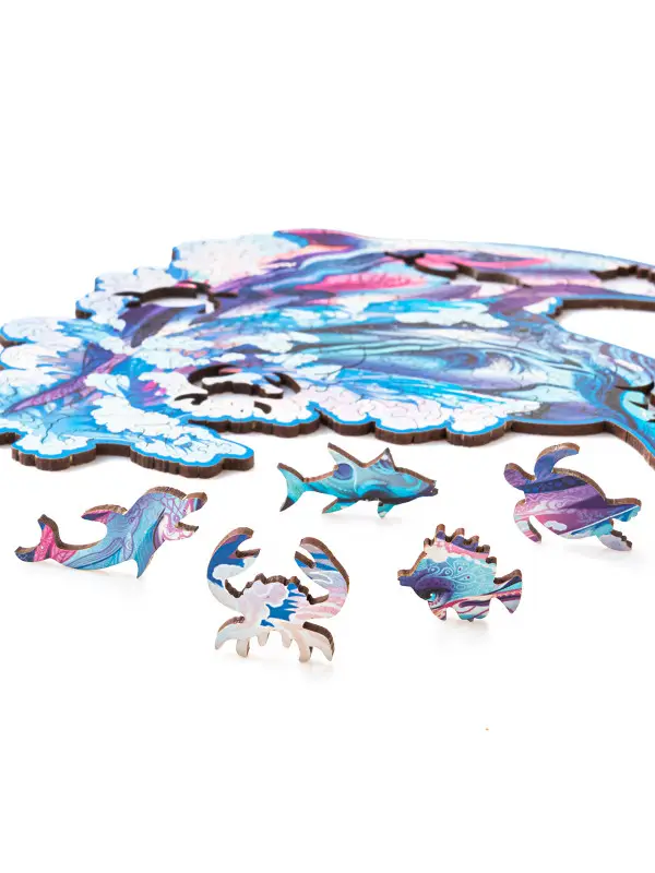 Деревянный Пазл Дельфины S (50 дет.)