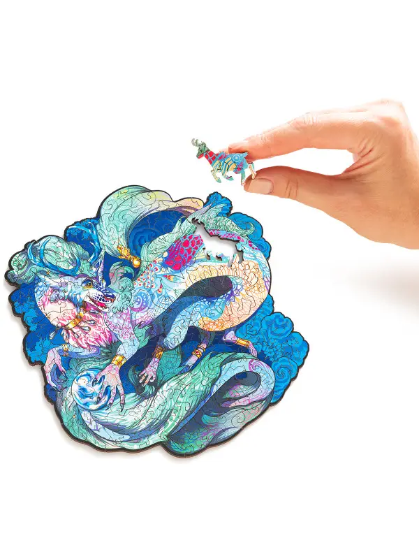 Деревянный Пазл Восточный Дракон S (50 дет.)