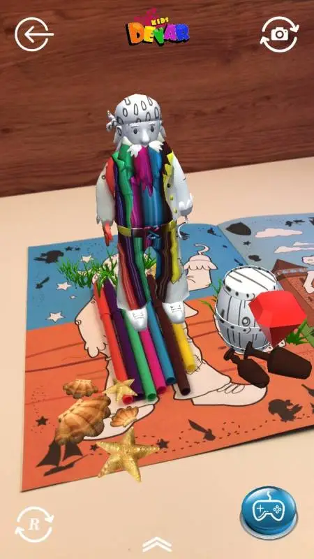 Живая Раскраска "Пираты &Рыцари" А4, мягкая обложка