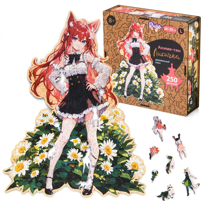 Пазл Деревянный Аниме Тян S, Лисичка (50 дет.)