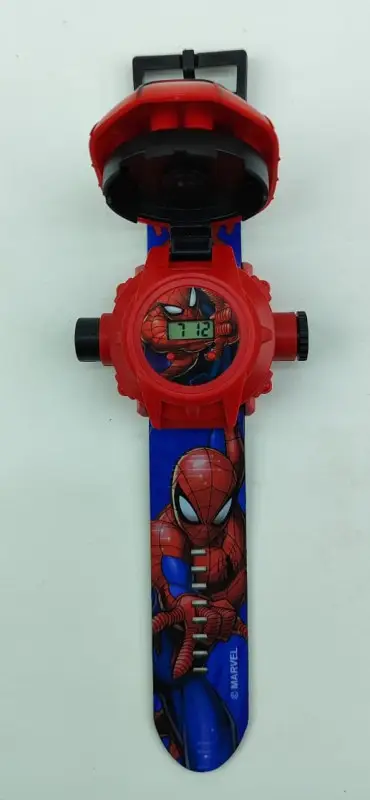 Часы-проектор наручные. Человек-Паук (красные)